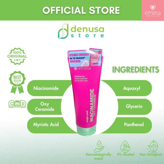 Emina Bright Stuff Niacinamide Oxy Ceramide 100ml