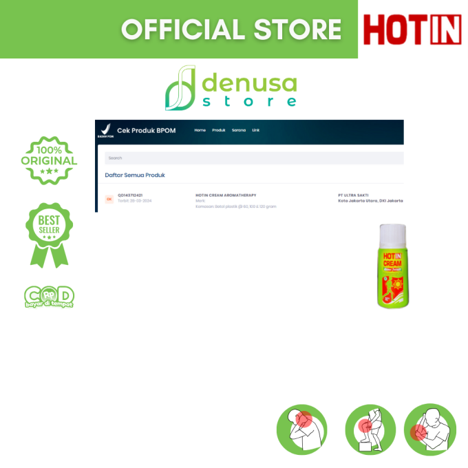HOTIN Cream Aroma Therapy Botol 60gr