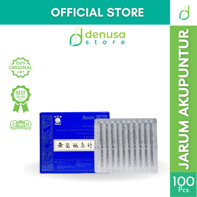 Hwato Sterile Acupuncture Needles 0,5 Cun 0,20 x 13mm Isi 100pcs | Jarum Akupuntur