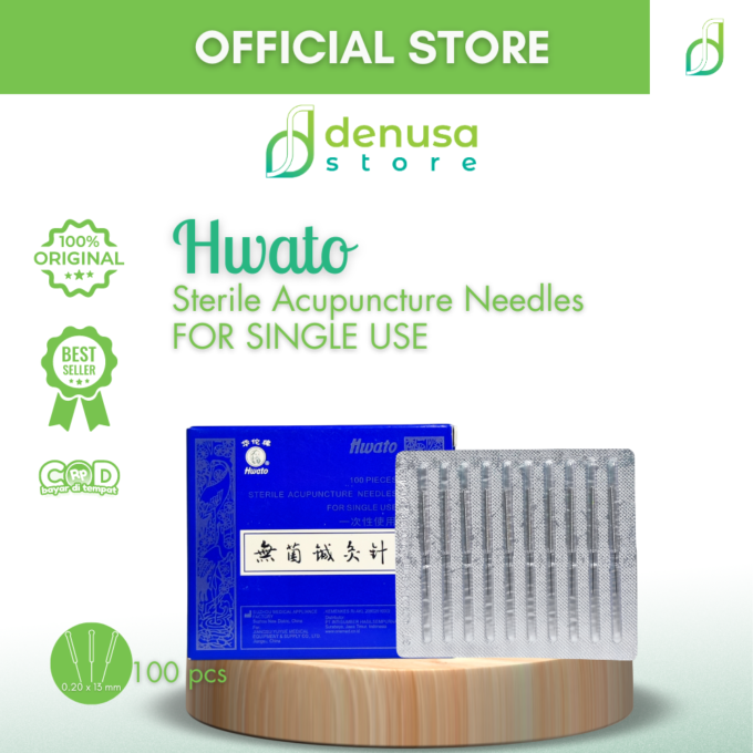 Hwato Sterile Acupuncture Needles 0,5 Cun 0,20 x 13mm Isi 100pcs | Jarum Akupuntur