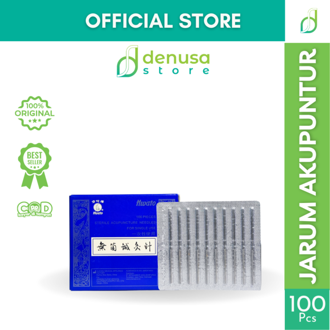 Hwato Sterile Acupuncture Needles 1 Cun 0,25 x 25mm Isi 100pcs | Jarum Akupuntur