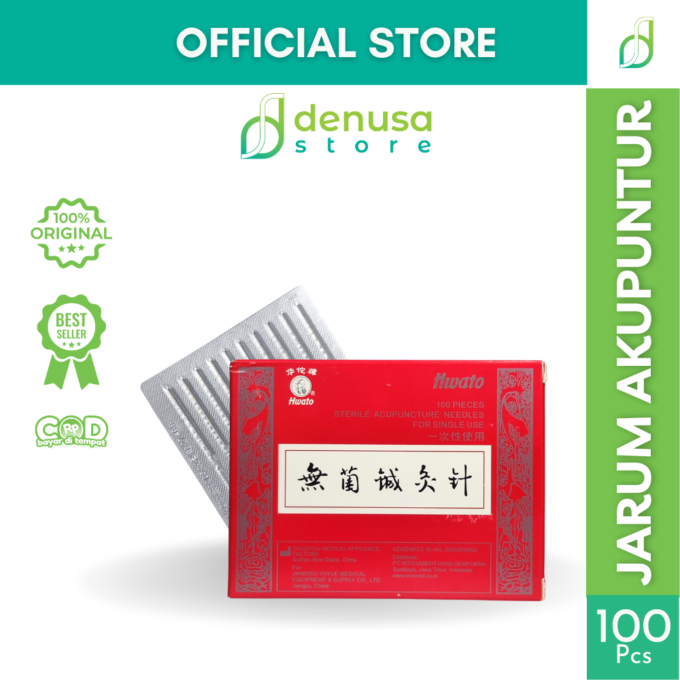 Hwato Sterile Acupuncture Needles 1,5 Cun 0,25 x 40mm Isi 100pcs | Jarum Akupuntur