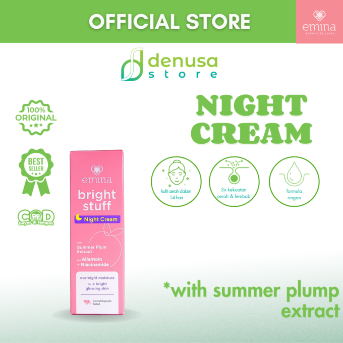 Emina Bright Stuff Night Cream 20g