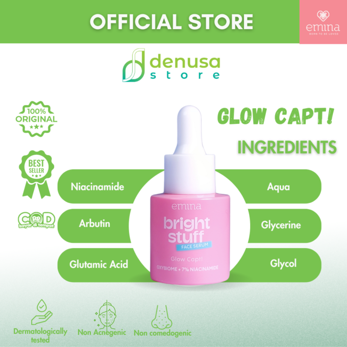 Emina Bright Stuff Face Serum Glow Capt 30ml