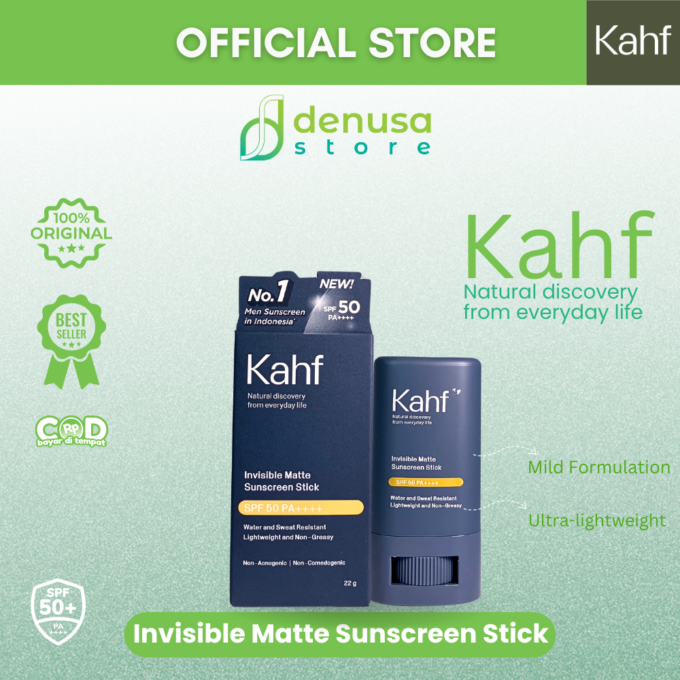 KAHF Invisible Matte Sunscreen Stick SPF 50 Pa++++ 22g