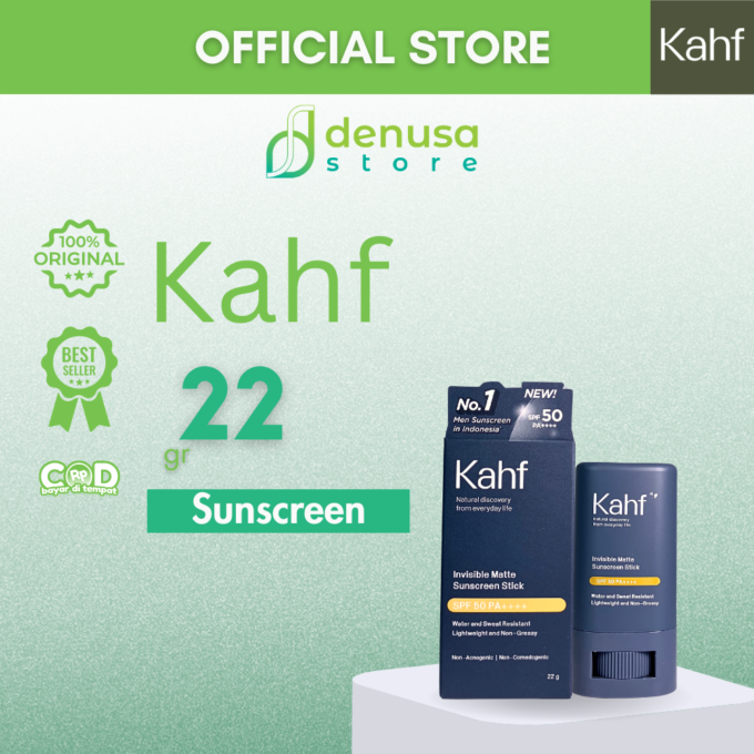 KAHF Invisible Matte Sunscreen Stick SPF 50 Pa++++ 22g