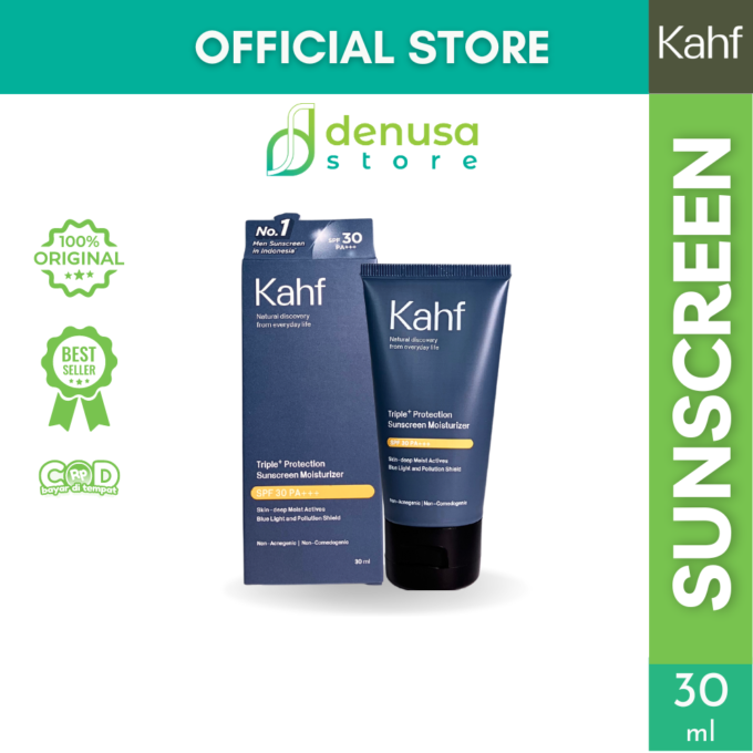 KAHF Triple Protection Sunscreen Moisturizer SPF 30 Pa+++ 30ml