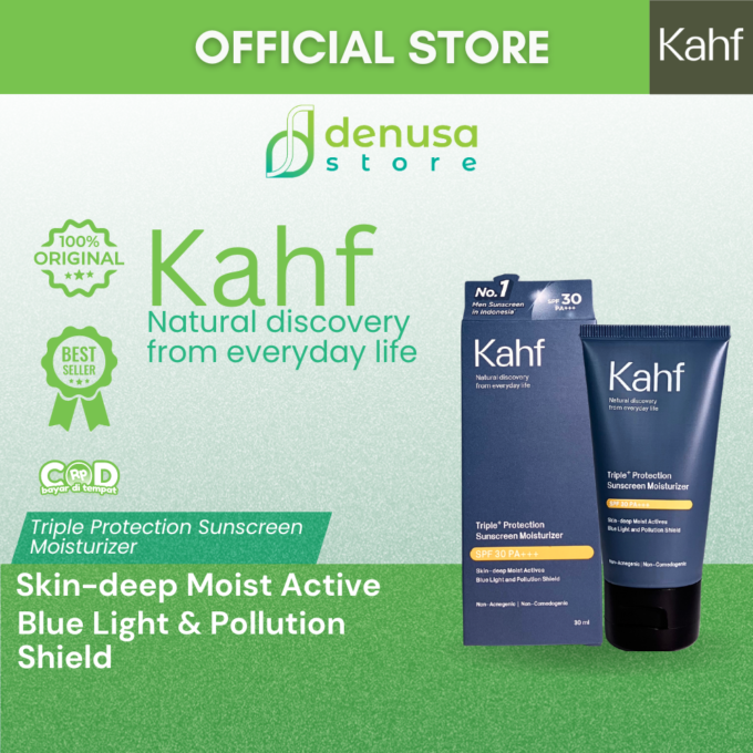 KAHF Triple Protection Sunscreen Moisturizer SPF 30 Pa+++ 30ml