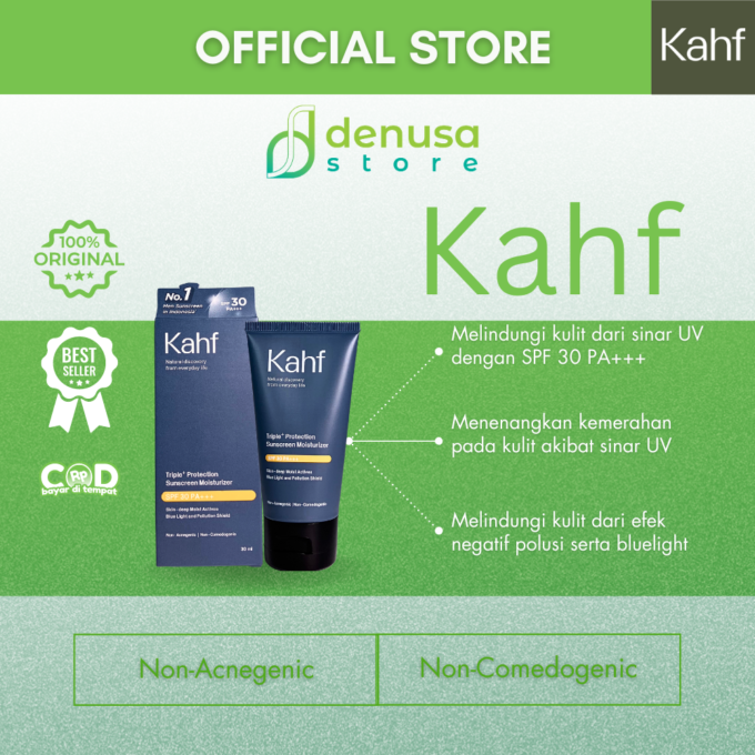 KAHF Triple Protection Sunscreen Moisturizer SPF 30 Pa+++ 30ml