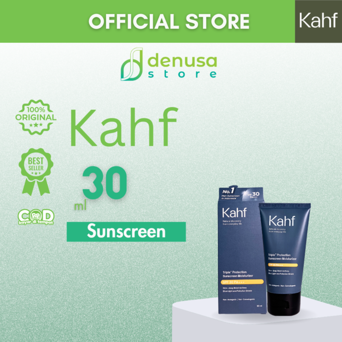 KAHF Triple Protection Sunscreen Moisturizer SPF 30 Pa+++ 30ml