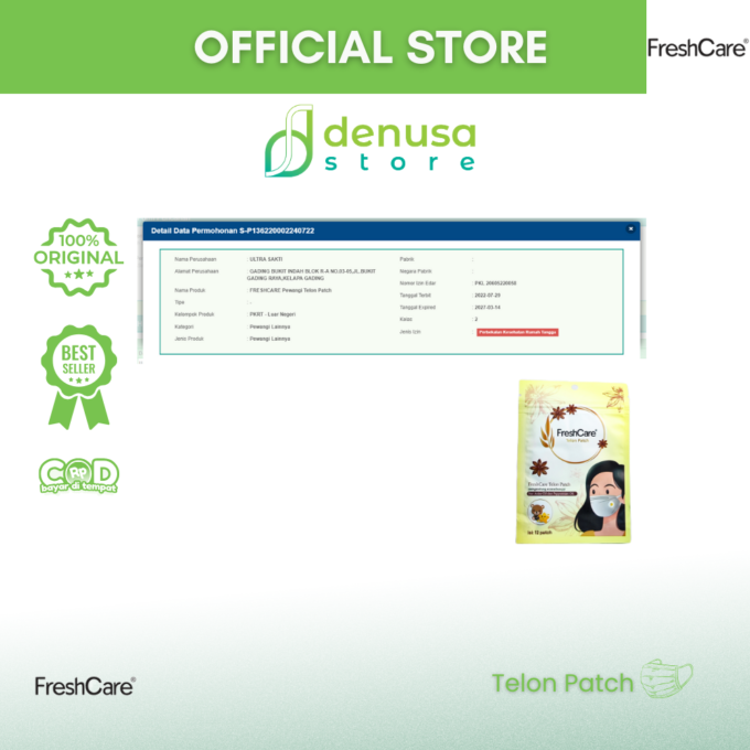 FreshCare Patch Telon isi 12 Patch