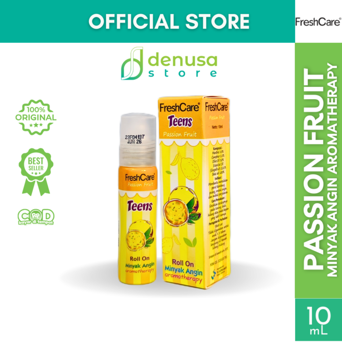 FreshCare Teens Minyak Angin Aromatherapy Passion Fruit Roll On 10ml