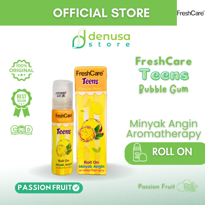 FreshCare Teens Minyak Angin Aromatherapy Passion Fruit Roll On 10ml