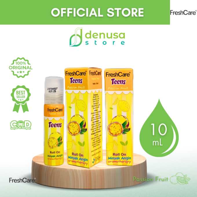 FreshCare Teens Minyak Angin Aromatherapy Passion Fruit Roll On 10ml