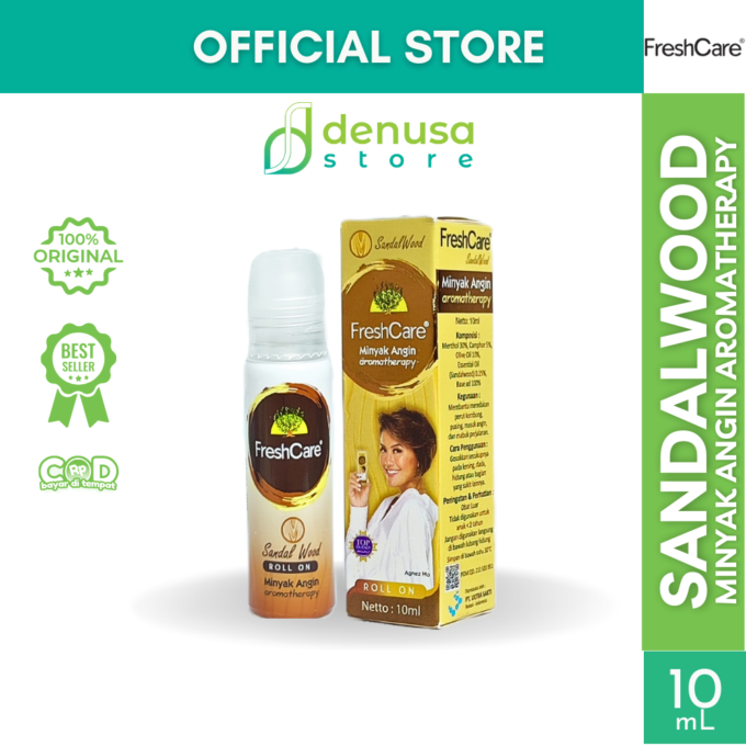 FreshCare Minyak Angin Aromatherapy Sandalwood Roll On 10ml