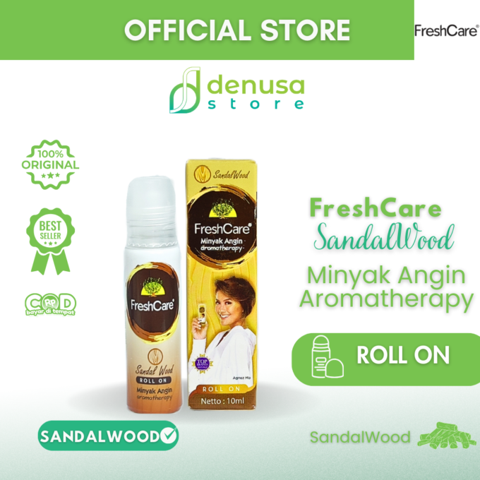 FreshCare Minyak Angin Aromatherapy Sandalwood Roll On 10ml