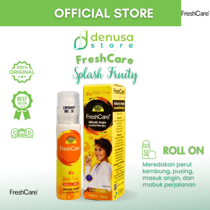 FreshCare Minyak Angin Aromatherapy Splash Fruity Roll On 10ml