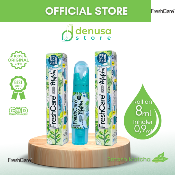 FreshCare Smash Matcha Double Inhaler 0.9ml + Roll On 8ml