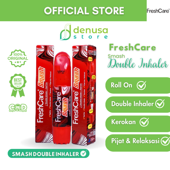 FreshCare Smash Double Inhaler 0.9 ml + Roll On 8ml