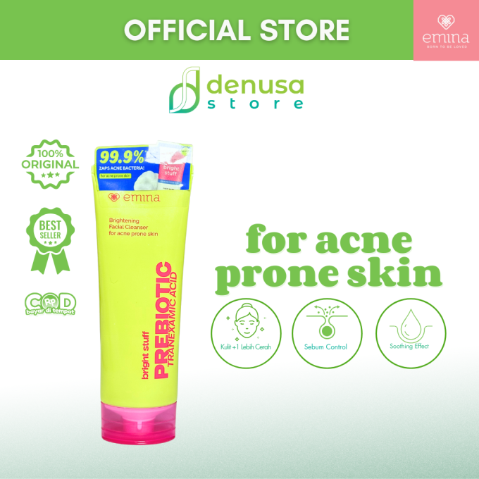 Emina Bright Stuff For Acne Prone Skin Face Wash 100ml
