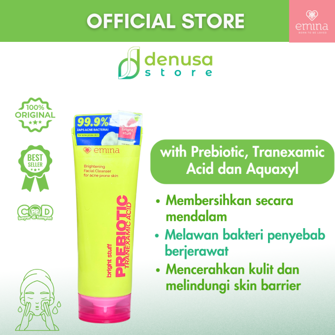 Emina Bright Stuff For Acne Prone Skin Face Wash 100ml