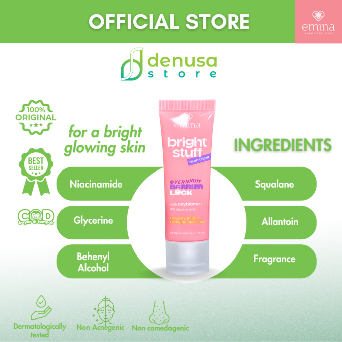 Emina Bright Stuff Night Cream 20g