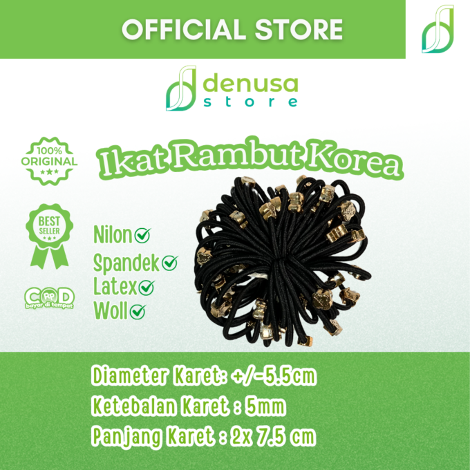 Ikat Rambut Korea Kuncir Karakter 1 pcs