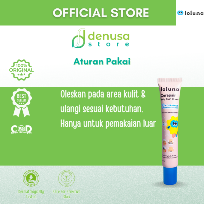 LOLUNA Cerapair Baby Rash Cream 30ml