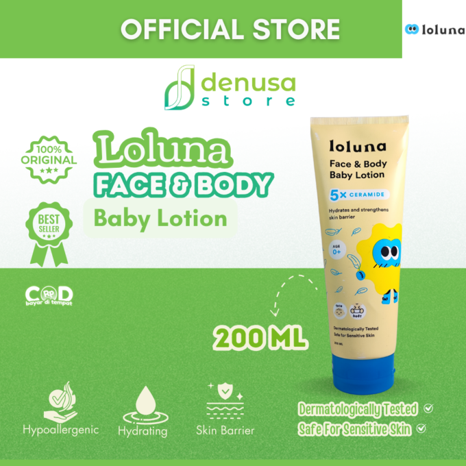 LOLUNA Face & Body Baby Lotion 200ml