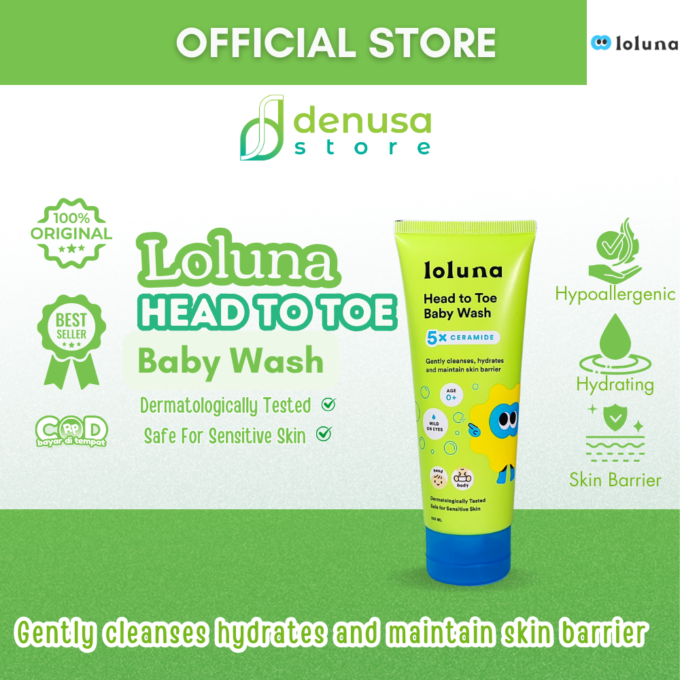 LOLUNA Head to Toe Baby Wash 100ml