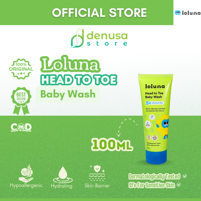 LOLUNA Head to Toe Baby Wash 100ml