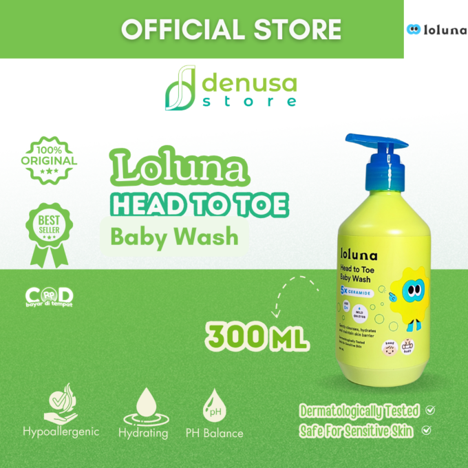 LOLUNA Head to Toe Baby Wash 300ml