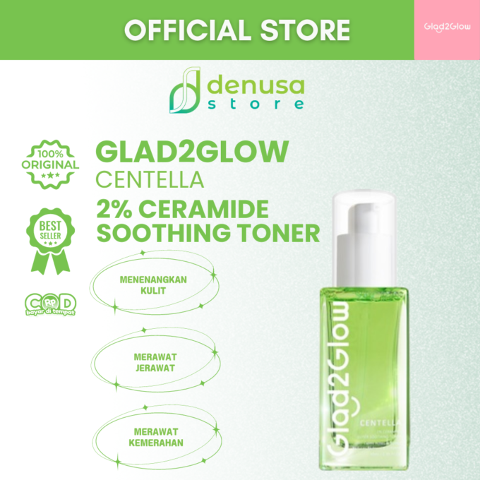 Glad2Glow Centella 2% Ceramide Soothing Toner 40ml