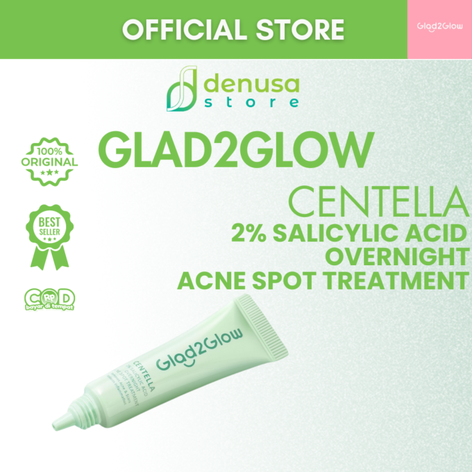 Glad2Glow Centella 2% Salicylic Acid Overnight Acne Spot Treatment 5gr