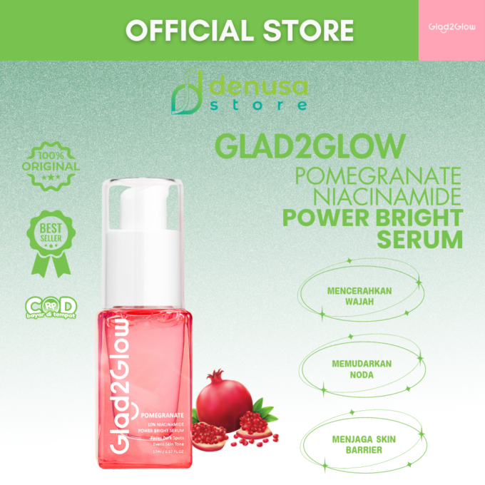 Glad2Glow Pomegranate Niacinamide Power Bright Serum 17ml