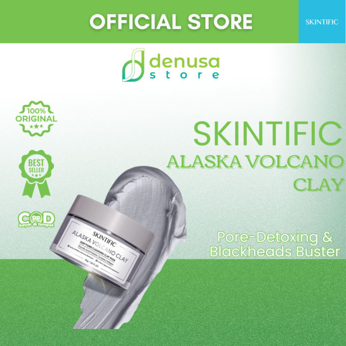 SKINTIFIC Alaska Volcano Clay Deep Pores Cleansing Clay Mask 55gr