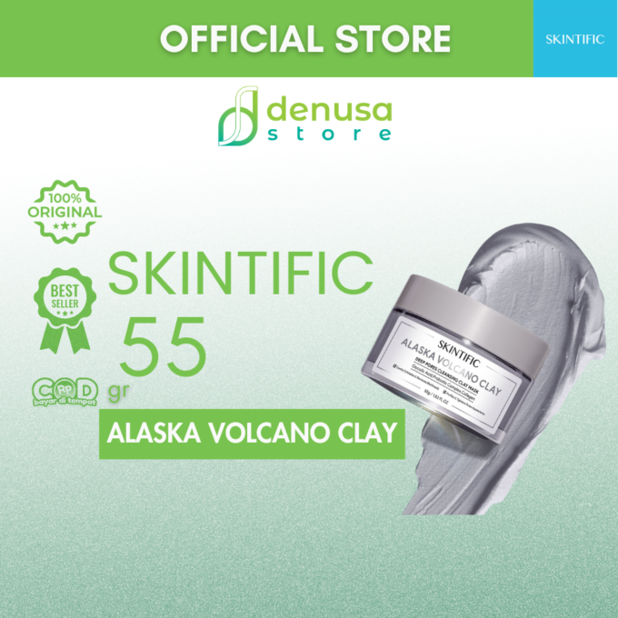 SKINTIFIC Alaska Volcano Clay Deep Pores Cleansing Clay Mask 55gr