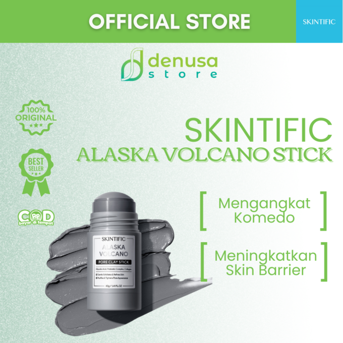 SKINTIFIC Alaska Volcano Pore Clay Stick 40gr