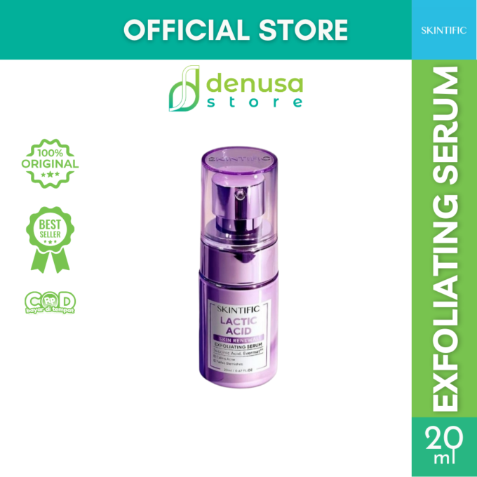 SKINTIFIC Lactic Acid Skin Renewal Exfoliating Serum 20ml