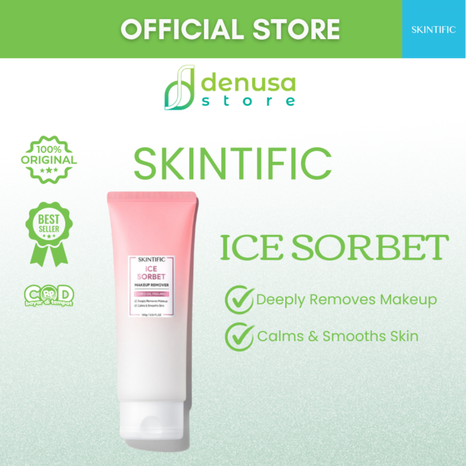 SKINTIFIC Ice Sorbet Makeup Remover Zero Oil Feeling 100gr