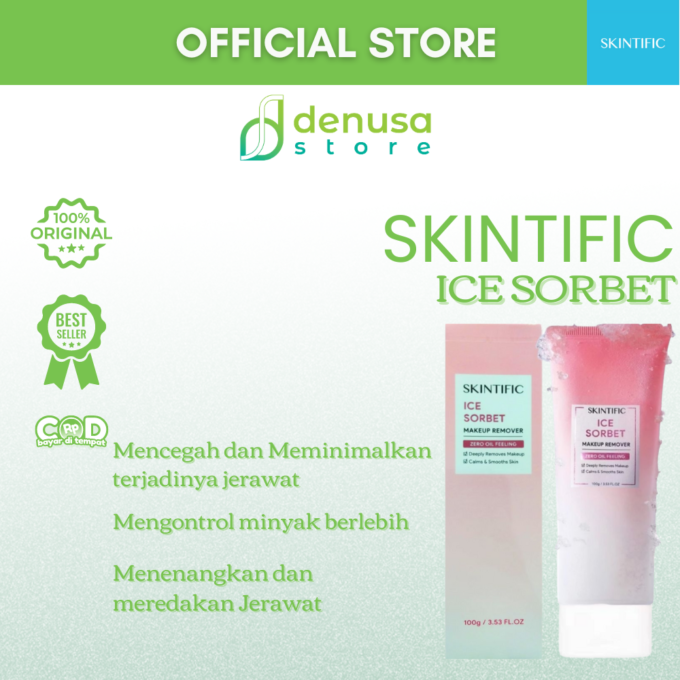 SKINTIFIC Ice Sorbet Makeup Remover Zero Oil Feeling 100gr