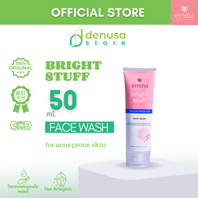 Emina Bright Stuff For Acne Prone Skin Face Wash 50ml