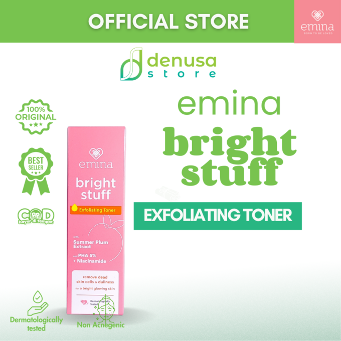 Emina Bright Stuff Exfoliating Toner 100ml