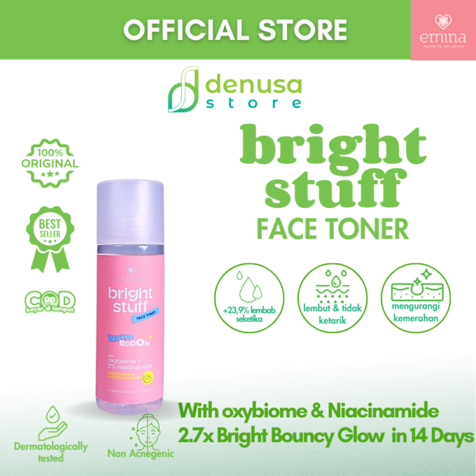 Emina Bright Stuff Face Toner Water Booom 100ml