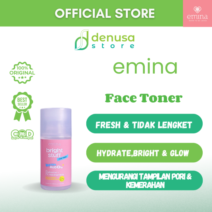 Emina Bright Stuff Face Toner Water Booom 50ml