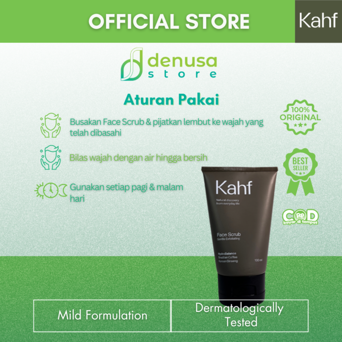 KAHF Face Scrub Gentle Exfoliating 100ml