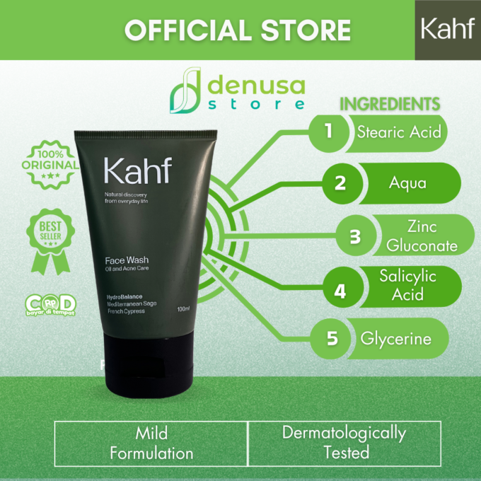 KAHF Face Wash Oil and Acne Care 100ml