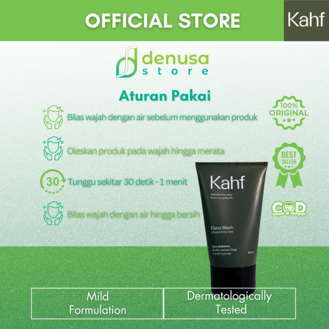 KAHF Face Wash Oil and Acne Care 100ml