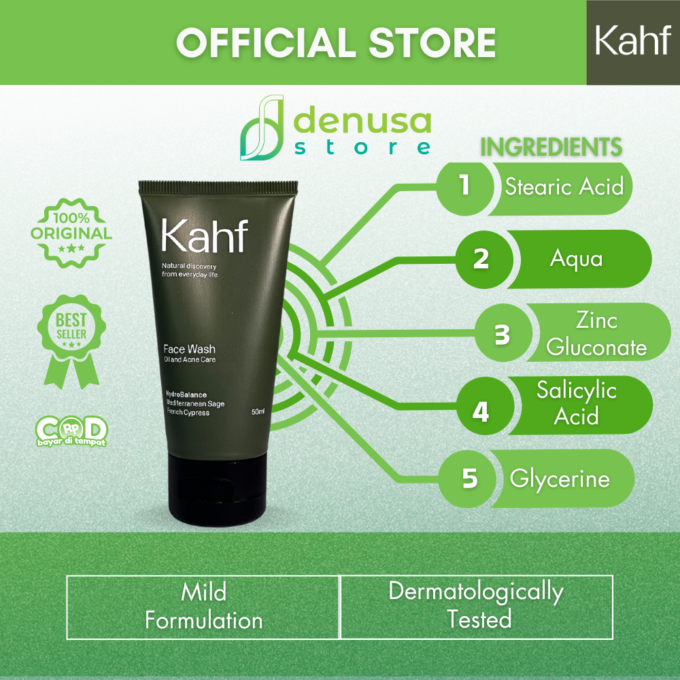 KAHF Face Wash Oil and Acne Care 50ml