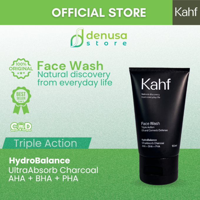 KAHF Face Wash Triple Action Oil and Comedo Defense 100ml